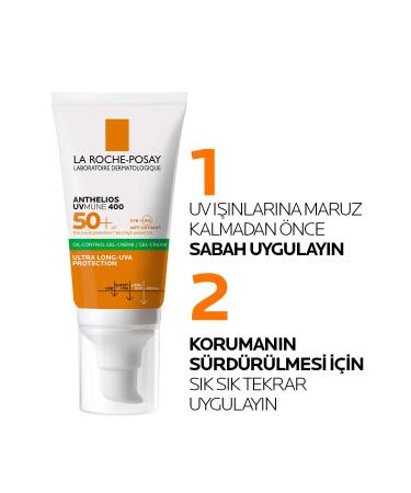 La Roche Posay Anthelios Oil Control Gel Cream Spf50 Sunscreen 50 Ml - Combination and Oily Skin - Buy Online on GoSupps.com