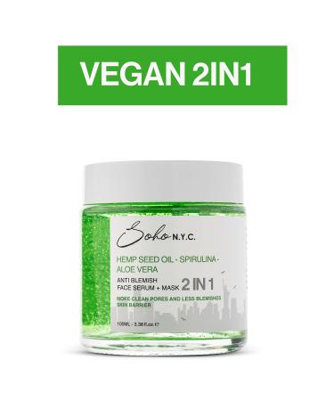 Soho NYC Vegan Anti Blemish-Anti Stain Leave-In Mask Serum 100 Ml