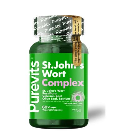 Purevits St. John's Wort - St. John's Wort & Passiflora - 60 Vegan Capsules