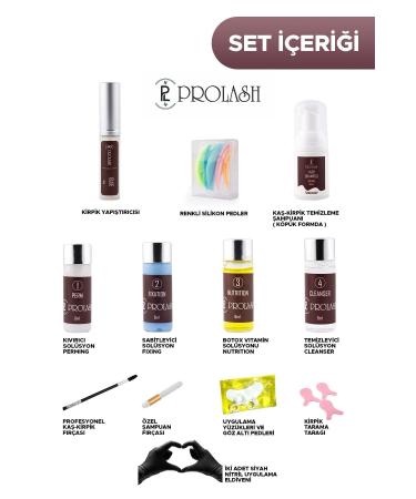 Prolash Lifting Prolash Eyelash Lifting Set - Eyebrow Lamination Set and Black Eyebrow Eyelash Dye - Buy Online on GoSupps.com