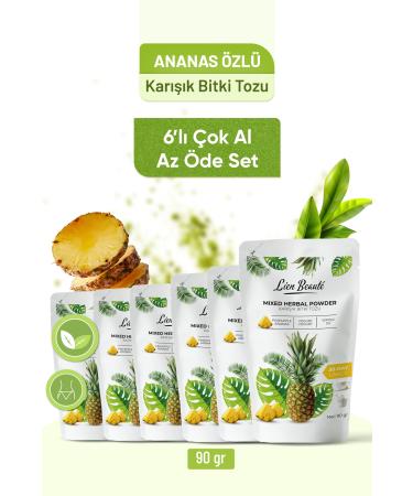 Lien Beaute Pineapple and Control Diet and Detox Form Support Powder 6 Pack