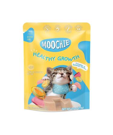 MOOCHIE Tuna & Chicken Recipe Healthy Growth for Kittens 12 x 70g