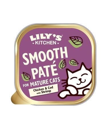 Lily's Kitchen Chicken Cod and Shrimp Pate Mature Cat Wet Food 85g - Grain-free Sugar-free