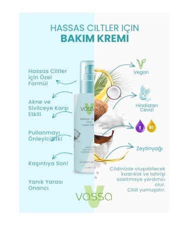 Vassa Body Care Cream - Prevents Skin Flaking by Preventing Fungus Formation - 150ml - Buy Online on GoSupps.com