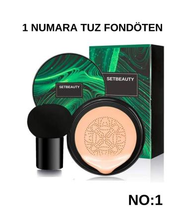 SETBEAUTY Salt Moisturizing Full Coverage Revitalizing Foundation Air Cushion Sponge CC Foundation Cream