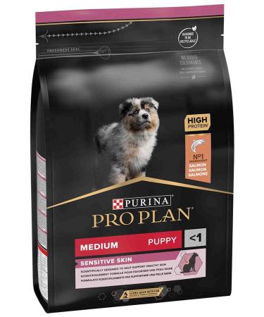 Pro Plan Puppy Salmon Medium Breed Sensitive Skin Puppy Food 3kg