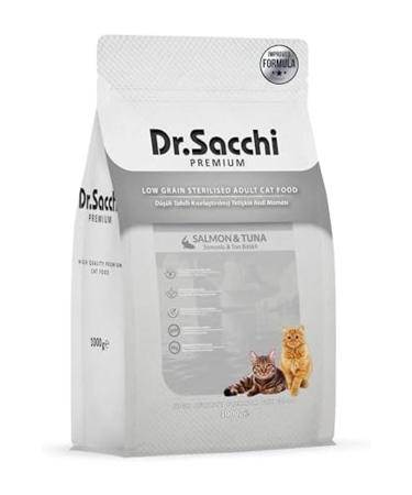 Dr. Sacchi Dr. Sacchi Premium Low Grain Salmon and Tuna Sterilized Cat Food 1 Kg
