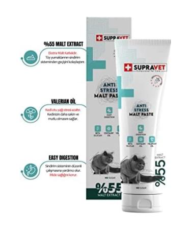 Furlo Supravet Anti Stress Relax Paste Calming Cat Paste 100 gr (Sugar Free) (U Extra Malt)