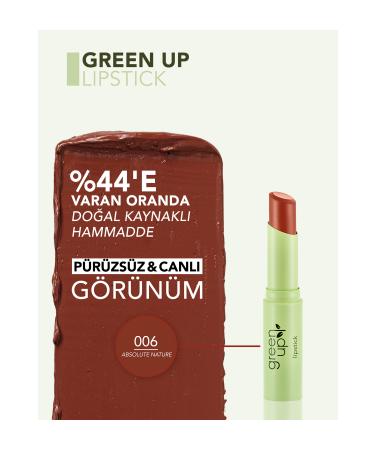 Flormar Green Up High Pigment & Semi-Matte Finish Vegan Lipstick - Buy Online on GoSupps.com