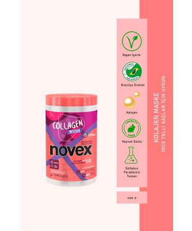 NOVEX Collagen Infusion - Volumizing Collagen Hair Care Mask for Fine Hair 400g