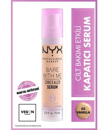 NYX Professional Makeup Bare With Me Concealer Serum 03 Vanilla & Mini Powder Set - Buy Online on GoSupps.com