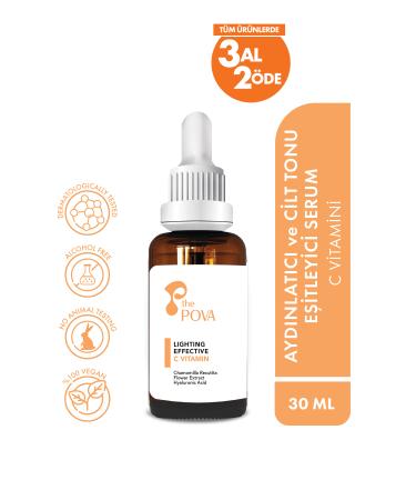 THE POVA Brightening and Skin Tone Equalizing Vitamin C Serum 30 ml