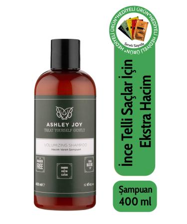 Ashley Joy Volumizing Plant Essence Biotin and Caffeine Shampoo for Fine Hair 400 ml