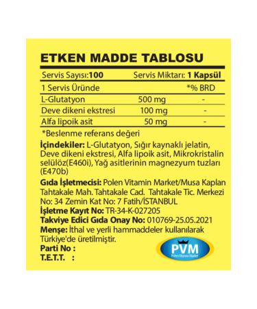 Vitapol VITAPOL L-GLUTATHIONE & ALA 100 CAPSULES - Buy Online on GoSupps.com