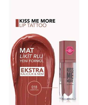 Flormar Long Lasting Matte Lipstick - Kiss Me More-018 Perfection-8682536040853 - Buy Online on GoSupps.com