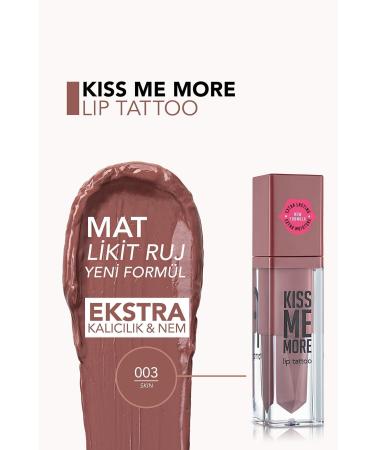 Flormar Long Lasting Matte Lipstick - Kiss Me More-003 Skin-8682536040648 - Buy Online on GoSupps.com