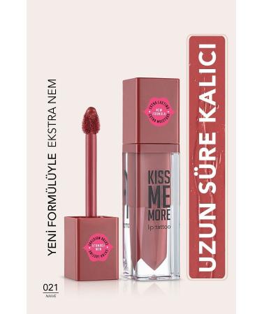 Flormar Long Lasting Matte Lipstick - Kiss Me More-021 Naive-8682536040884