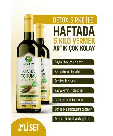 Sky Life Health Wellness Keeping Full Slimming Detox Form Vinegar Quinoa Seed - Weight Loss Appetite Suppressant 250 ml