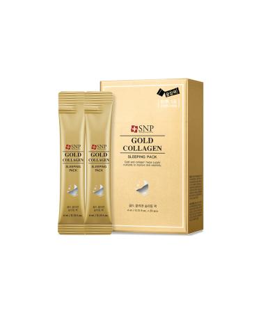 SNP Gold Collagen Sleeping Pack 4 ml * 20 pieces Anti-aging night mask with collagen and gold