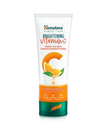 Himalaya Since 1930 Vitamin C Brightening Orange Facial Cleanser 100ml All Skin Types Paraben/SLS/SLES Free