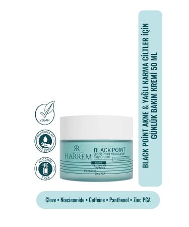 Harrem Daily Care Cream for Acne & Oily Combination Skin Black P.int 50 ml