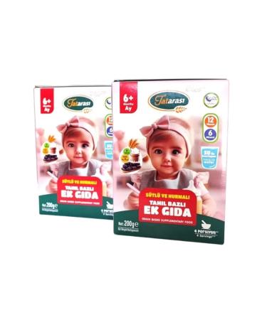 Tatarasi 5 Grain Milk Date Supplementary Food 200gr * Set of 2 Gimdes Certified