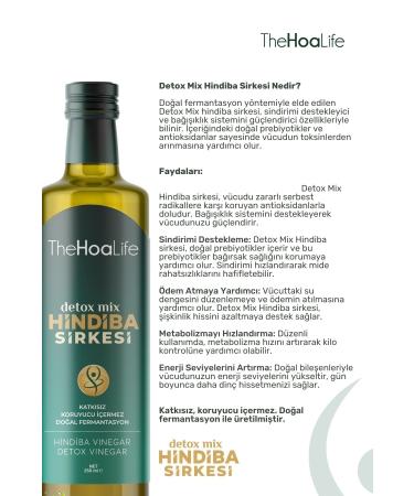 TheHoaLife Chicory Detox Vinegar Slimming Diet Vinegar 250ml (1 Month Use) - Buy Online on GoSupps.com