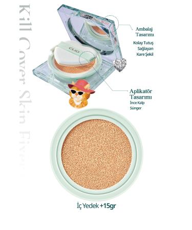 CLIO Special Design All Day Long Lasting Matte Cushion CLIO Kill Cover Skin Fixer Cushion 21N Linen Luxury Koshort - Buy Online on GoSupps.com