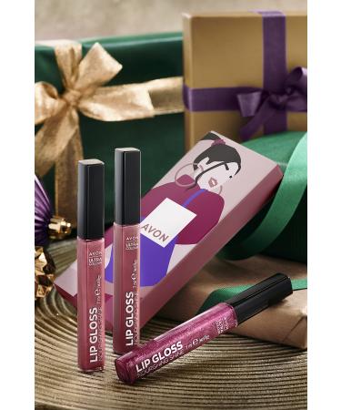 Avon Ultra Color Peony Blush Gleaming Guava and Forbidden Fig Lip Gloss Bundle - Buy Online on GoSupps.com