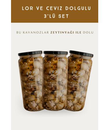 Foze Curd and Walnut Stuffed Green Olives Set of 3