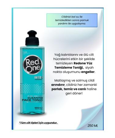 Red One Redone Pore Tightening Blackhead Cleaner Facial Cleansing Toner 250 ml - Buy Online on GoSupps.com