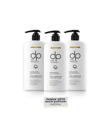 dp Daily Perfection Shampoo Cotton Milk 800 ml X 3 Pieces