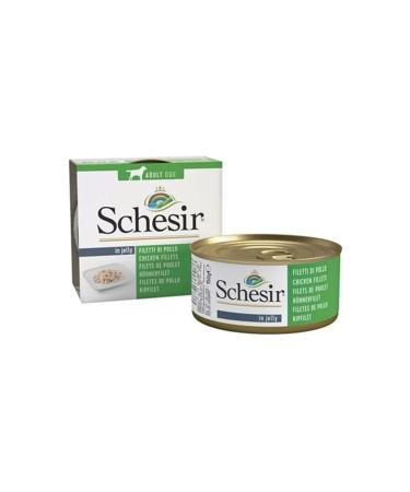 Schesir Jelly Pouch Chicken Fillet Canned Adult Dog Food 150 gr