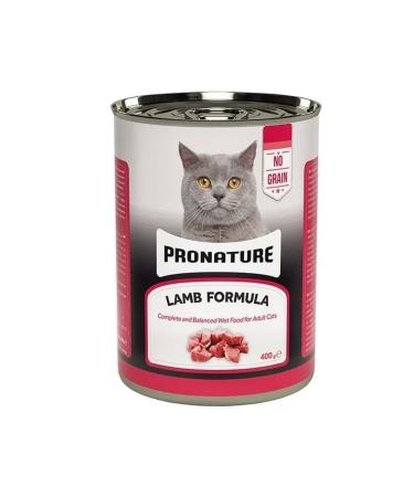 pronature Grain-Free Lamb Meat Paste Adult Canned Cat Food 400 gr