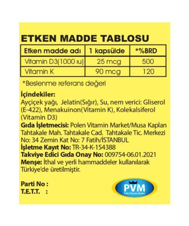 Vitapol Vitamin D3K2 100 Softgels - Buy Online on GoSupps.com
