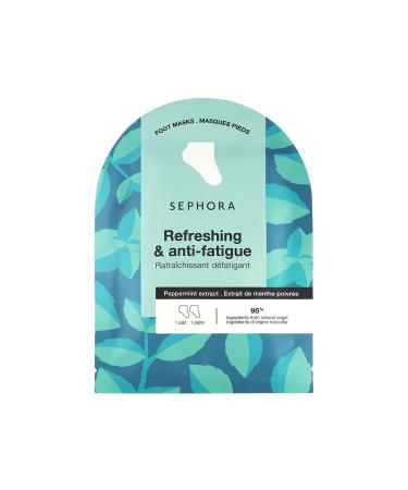 SEPHORA COLLECTION Mint Moisturizing Foot Masks - 2 pieces - Soft Feet in 20 Minutes!