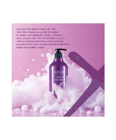 TOTEX Silver Hair Shampoo | Hair Lightener - Brightener for Blondes | All Hair Types 500ml - Buy Online on GoSupps.com