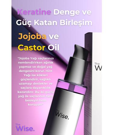 Wise Keratin Oil Serum Repair Moisturizer for Damaged Hair Preventing Split Ends Nourishing Hair Care - Buy Online on GoSupps.com