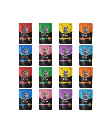 Reflex Plus Mixed Pouch Cat Food 85 Gr X 16 Pieces