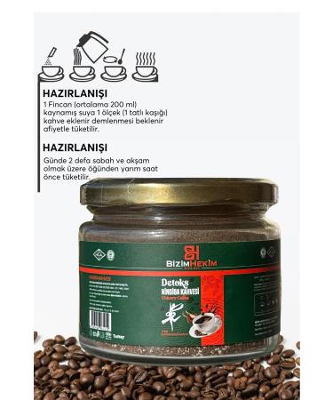 BIZIMHEKIM Chicory Coffee Detox Helps Lose Weight Chicory Coffee with Collagen 1 Month Use 150 gr - Buy Online on GoSupps.com