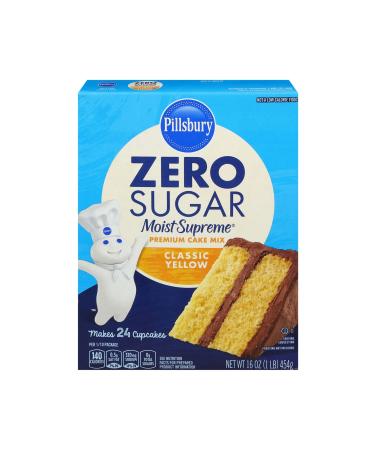 Pillsbury Zero Sugar Moist Supreme Premium Cake Mix Classic Yellow 454 gr