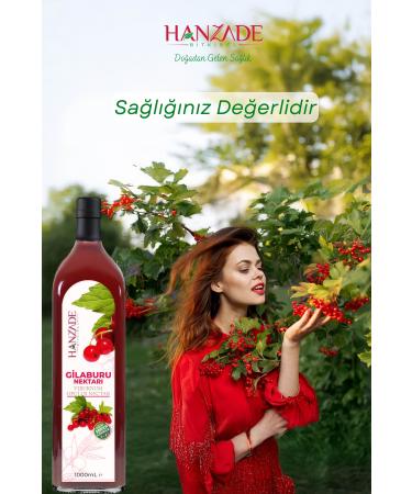 Hanzade Herbal Gilaburu Juice Nectar 1 Liter x 3 Pieces No Sugar Added Glass Bottle - Buy Online on GoSupps.com