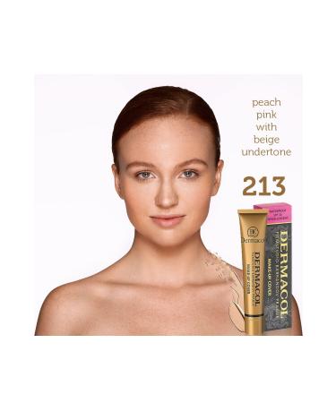 Dermacol Make Up Cover Foundation-213 Long-Lasting Waterproof Full Coverage Liquid Foundation