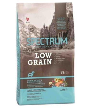 Spectrum Low Grain Salmon Anchovy and Blueberry Mini Breed Puppy Food 2.5kg