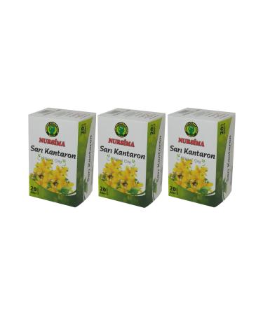 Nursima St. John's Wort Herbal Tea 20 Filter Bags 3 Boxes