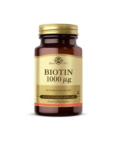 Solgar Biotin 1000 Mcg 50 Capsules