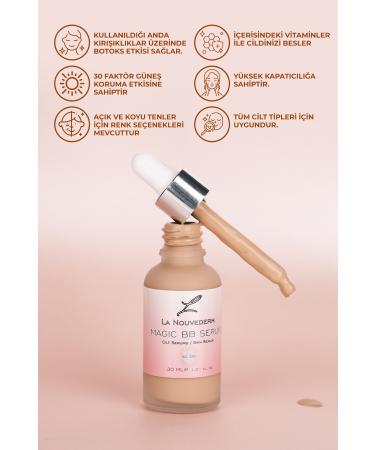 La Nouvederm Botox Effect Magic Bb Cream - Foundation Light Tone 30 Spf - Buy Online on GoSupps.com