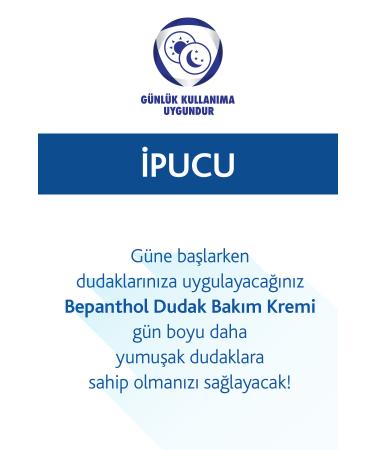 Bepanthol Lip Care Cream 7.5 ml L Daily Intensive Moisturizer for Dry and Chapped Lips - Buy Online on GoSupps.com