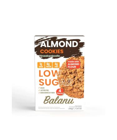 Balanu Low Sugar Almond Flour Cookies with Cinnamon