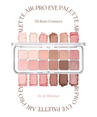 CLIO Light Textured Intense Color Eyeshadow Palette Clio Pro Eye Palette Air (02 Rose Connect) - Buy Online on GoSupps.com